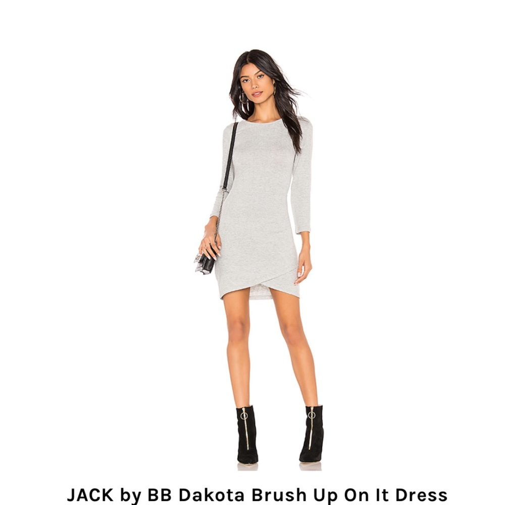 Jack BB Dakota wrap 3/4 sleeve mini dress